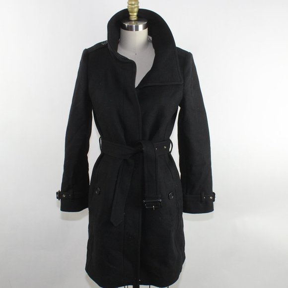 BURBERRY London Ladies Wool Button Down Coat Sz UK 8/ US 6